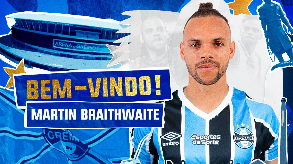 Braithwaite pelo Grêmio