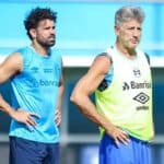 Renato Portaluppi e Diego Costa no Grêmio