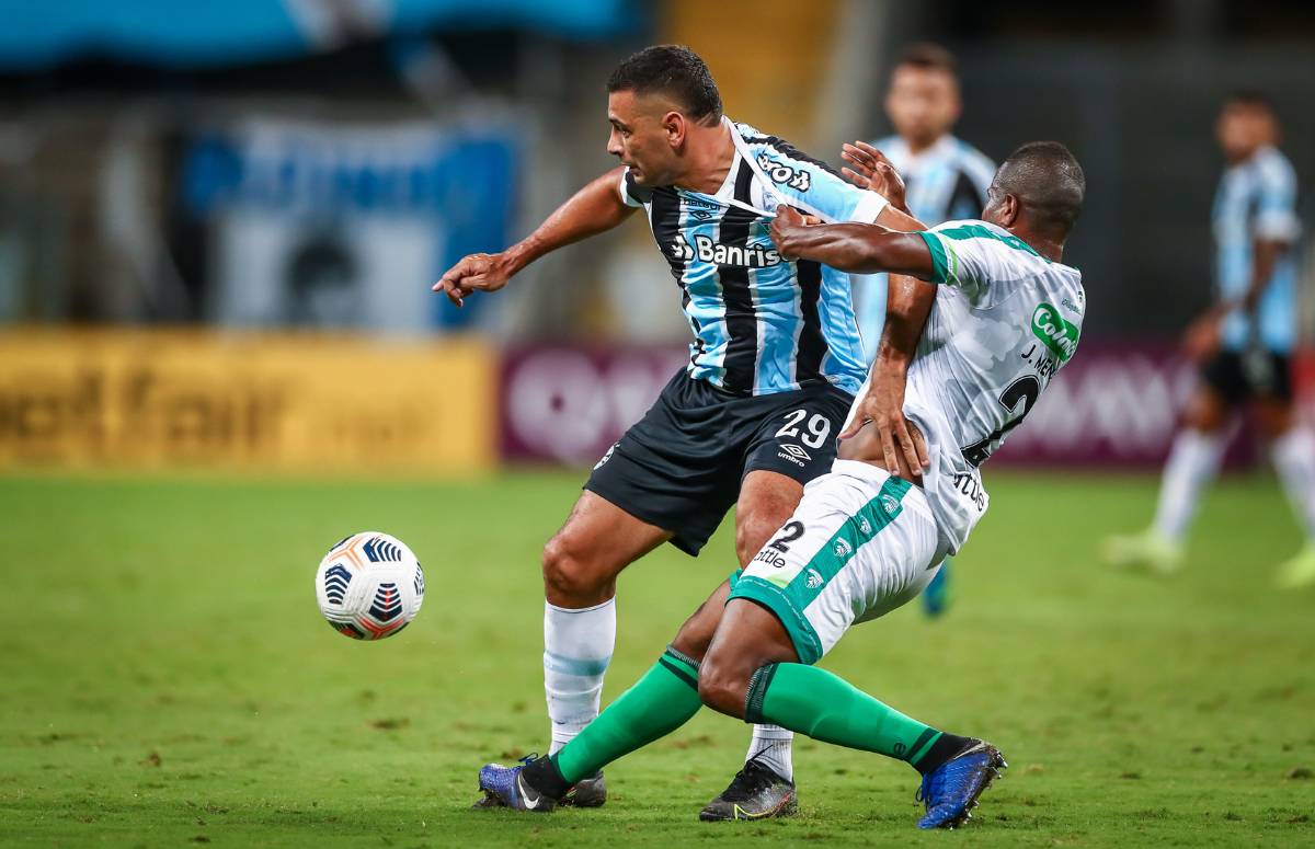 Diego Souza em Grêmio x La Equidad