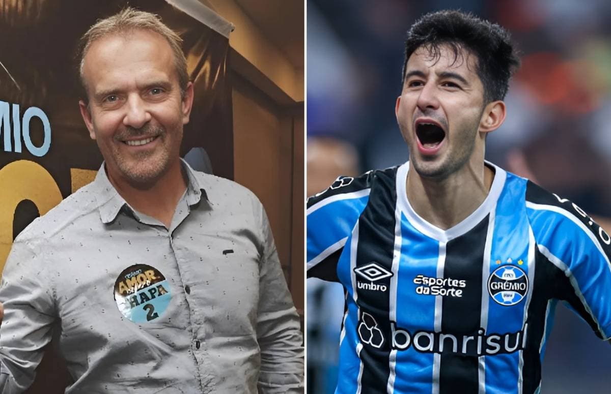 Diretor Guto Peixoto e Villasanti, do Grêmio