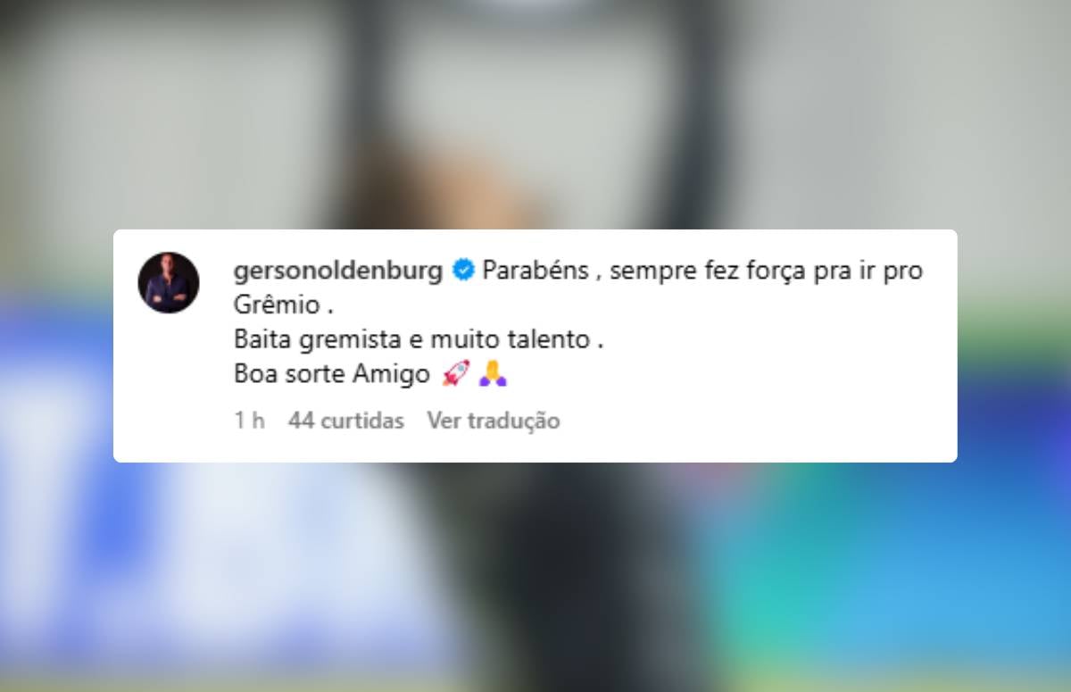 Gerson Oldenburg elogia Tiago Volpi, do Grêmio