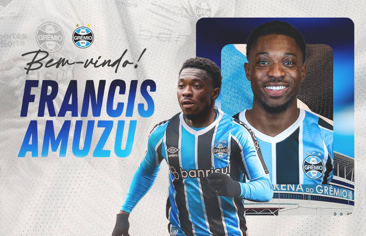 Grêmio anuncio contratação Amuzu