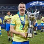 Igor Serrote, do Grêmio, pela Seleção Brasileira