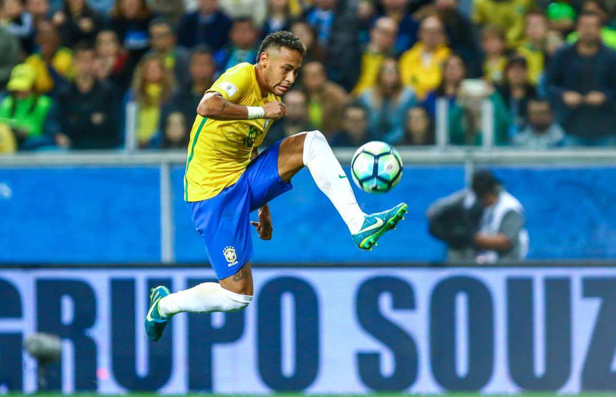 Neymar em jogo da Seleção Brasileira