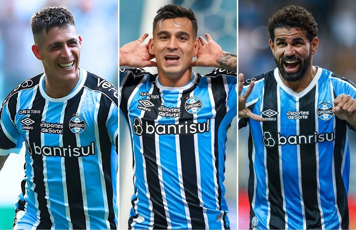 Pavón, Cristaldo e Diego Costa lideram participações em gols do Grêmio em 2024