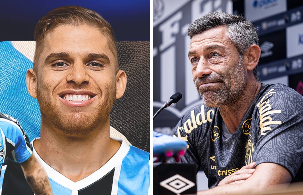 Cuellar, do Grêmio, e Pedro Caixinha