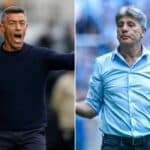 Pedro Caixinha e Renato pelo Grêmio