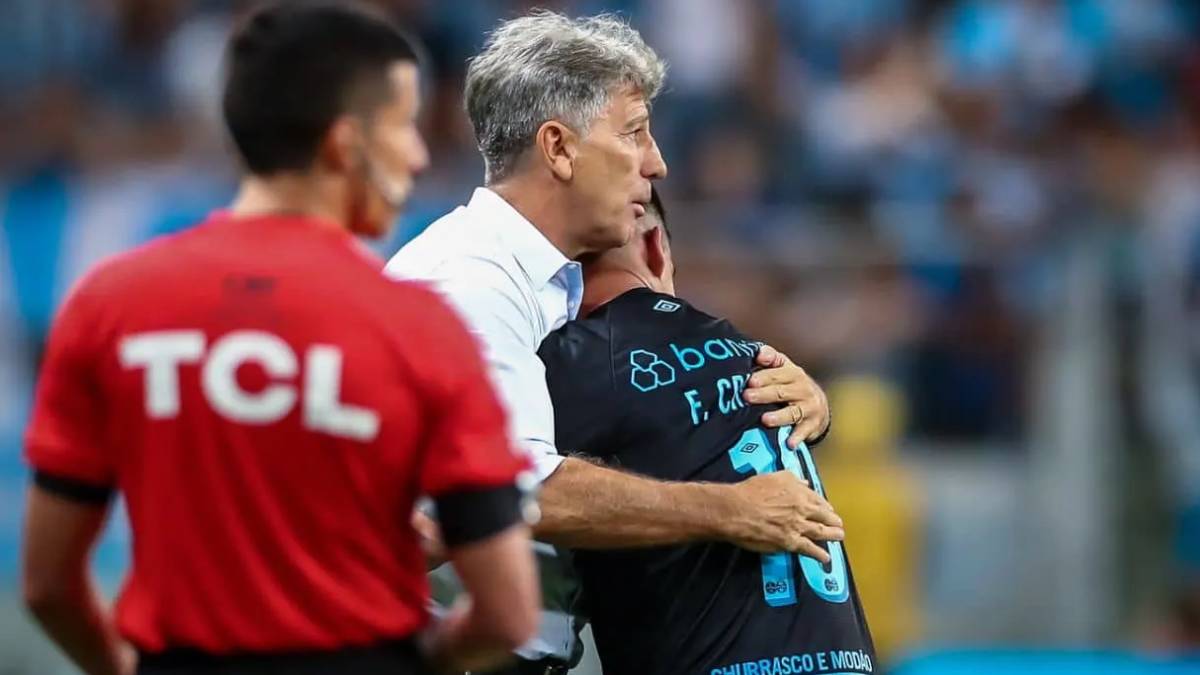 Renato e Cristaldo no Grêmio