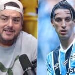 Rica Perrone e zagueiro Pedro Geromel, do Grêmio