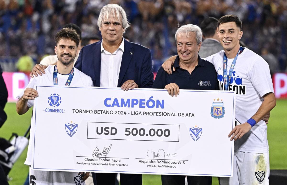 Vélez recebe premiação menor que a do Grêmio no Gauchão pelo título argentino