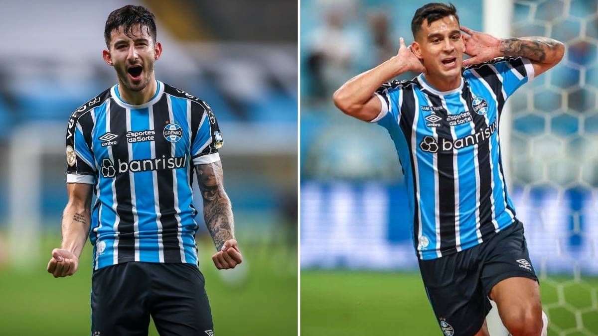 Villasanti e Cristaldo pelo Grêmio