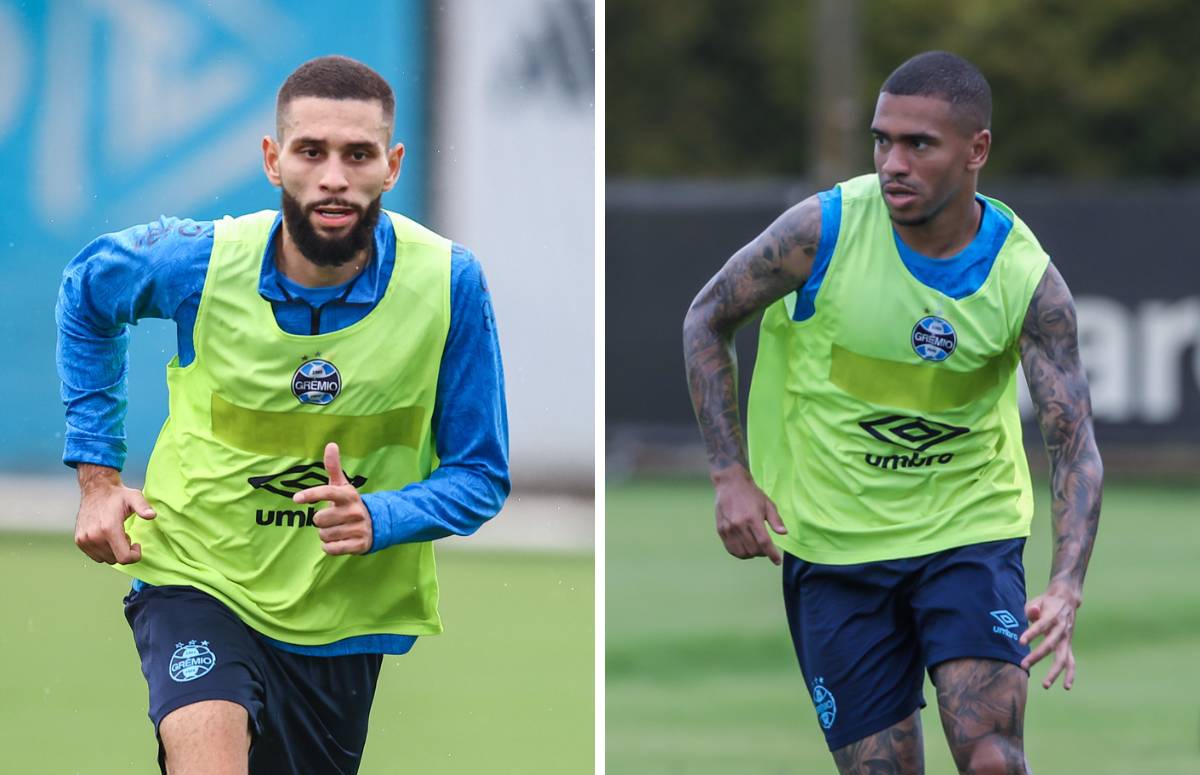 Wagner Leonardo e Lucas Esteves, do Grêmio